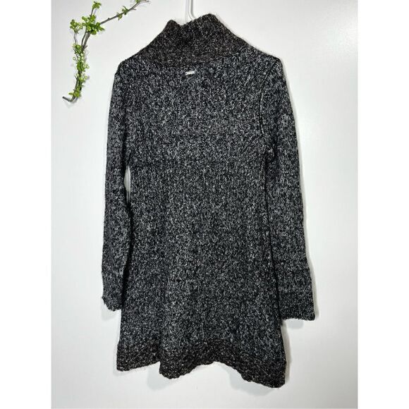 PrAna Angelica Duster Gray Woven Knit Sweater Jacket Coat - Picture 14 of 14